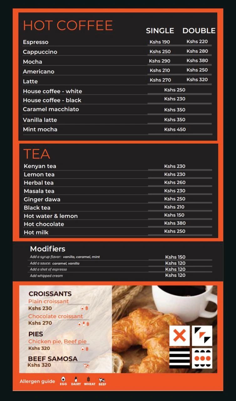 Big square menu deals